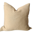 LAST ONE - Lagom Two Sided Cotton Cushion 50cm Square - Dark Chocolate Brown & Latte