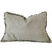 Champêtre Heavy Weight French Linen Cushion 40x60cm Lumbar - Matcha Green