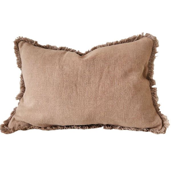 PREORDER | Champêtre Heavy Weight French Linen Cushion 40x60cm Lumbar - Clay