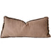 Champêtre Heavy Weight French Linen Cushion 40x90cm Long Lumbar Feather Filled- Clay