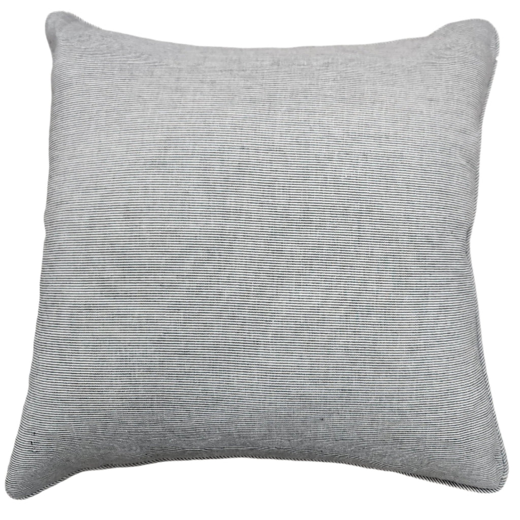 Esther Linen Cushion 55cm Square - Black Striped