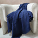 BURSA Cotton Throw 150cm x 200cm | Ocean Blue