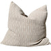 Mosaic Jacquard Linen Cotton Cushion 55cm Square | Mocha