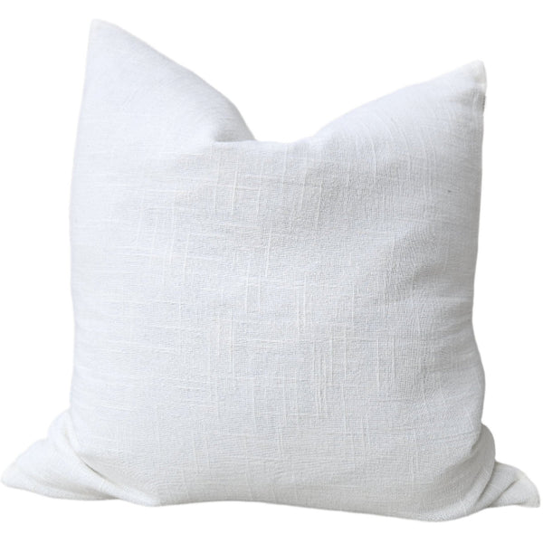 Olga Linen Cotton Cushion 60cm Square - White