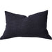 Olga Linen Cotton Cushion 40x60cm Lumbar  - Black