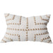 Maya Embroidery Linen Cushion 40x60cm Lumbar - Natural | White