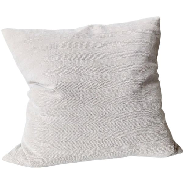 Ellie Herringbone Cushion 55cm Square - Cream White