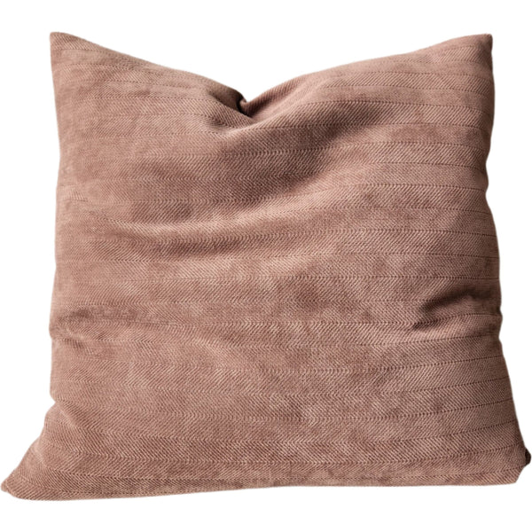 Ellie Herringbone Cushion 55cm Square - Caramel Brown