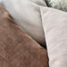 Ellie Herringbone Cushion 55cm Square - Caramel Brown