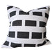 Eden Cushion 50cm Square - Black | Off White