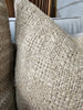 Détente Hand-loomed Rustic Texture Pure French Linen 55cm square - Rustic Natural