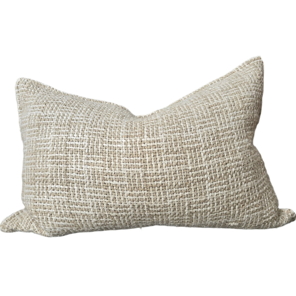 Détente Hand-loomed Rustic Texture Pure French Linen 40x60cm Lumbar - Aspen