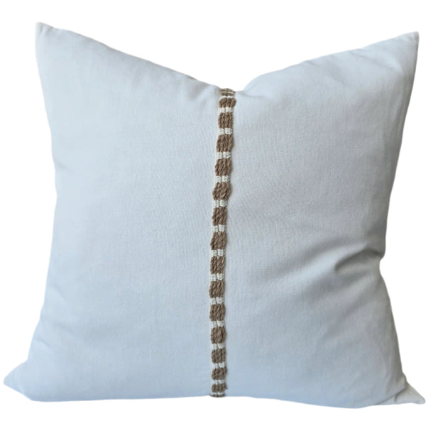 Alexia Linen Cotton Cushion 55cm Square - White