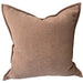 Nova Double Sided Linen Cotton Cushion 55cm Square - Mocha Mousse