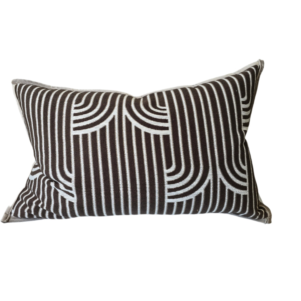 Kya Cushion 40x60cm Lumbar - Dark Chocolate