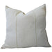 Eveleigh Stonewashed Linen Cotton Cushion 55cm Square - Oatmeal | Embroidery Double Striped