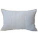 Eveleigh Stonewashed Linen Cotton Cushion 40x60cm Lumbar - Off White | Embroidery Double Striped