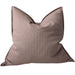 Billie Linen Cotton Cushion 55cm Square  - Deep Coffee Brown