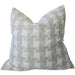 PREORDER MARCH DROP - Isla Jacquard Linen Cotton Cushion 55cm Square - Natural | Off White