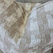 PREORDER MARCH DROP - Isla Jacquard Linen Cotton Cushion 55cm Square - Natural | Off White