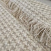 RESTOCK MARCH | Houndstooth Linen Cotton Bedcover Massive Throw 230x200cm - Natural