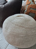 Olga Linen Cotton Cushion Round 30cm Diameter - Oatmeal