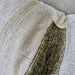 Sadie Linen Chenille Cushion 55cm Square - Natural | Moss Green