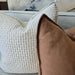 Millard Linen Cotton Cushion 55cm Square - Peach Fuzz