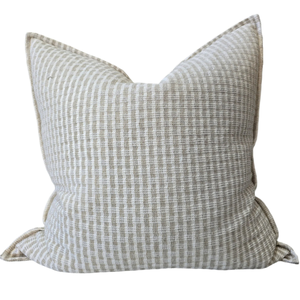 Celeste Linen Cotton Cushion 55cm Square  - Natural