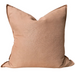 Millard Linen Cotton Cushion 55cm Square - Peach Fuzz