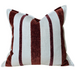 Anya Cushion 50cm Square - Merlot | White