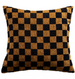 Urban Chic 55cm Square - Black and Burnt Orange Check