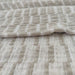 Mosaic Jacquard Double Sided Linen Cotton Massive Throw 220x150cm | Mocha Tassel