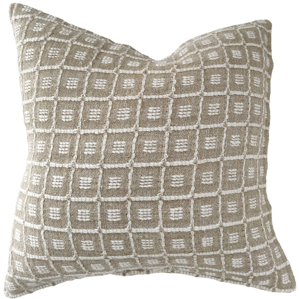 Détente Hand-loomed Rustic Texture Pure French Linen 55cm square - Square