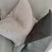 Genevieve Linen Cushion 40x60cm Lumbar - Pink White Black Striped