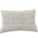 Shabby Chic Linen Cotton Cushion 40x60cm Lumbar | Ivory