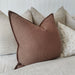 Millard Linen Cotton Cushion 55cm Square - Nimes Nutmeg