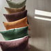 Fontainebleau Cotton Velvet & French Linen Two Sided Cushion 55cm Square - Moss Green