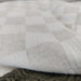 Annecy Linen Cotton Quilted Bed Cover Massive Blanket 230x200cm - Natural Check