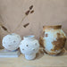 Star-shaped Handcrafted Ceramic Vase 22x23x23cm - White