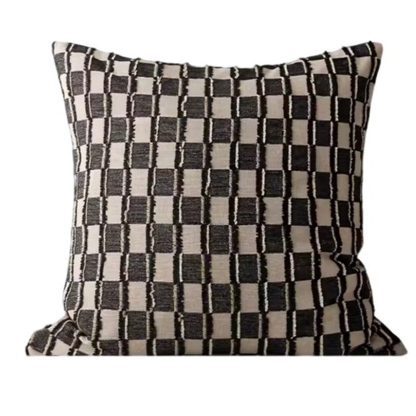 Lagom Cotton Cushion 50cm Square - Black
