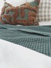 Brielle Waffle Cotton Bedcover 200cm x 230cm | Forest Green