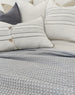 Brielle Waffle Cotton Bedcover 200cm x 230cm | Satin Soft Blue