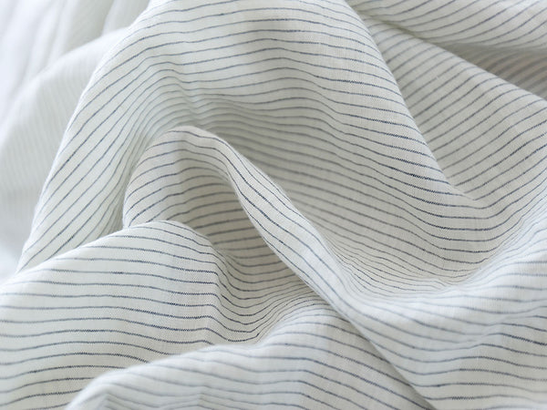 Pure French Linen Yarn Dyed Striped Duvet Cover Quilt Cover Set - Tusc ...